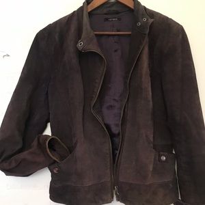 Leather jacket (dark purple)